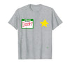 halloween costumes by Jean Olivier Funny Halloween Officer tee - doofy Costume Halloween T-Shirt - Heather Grey