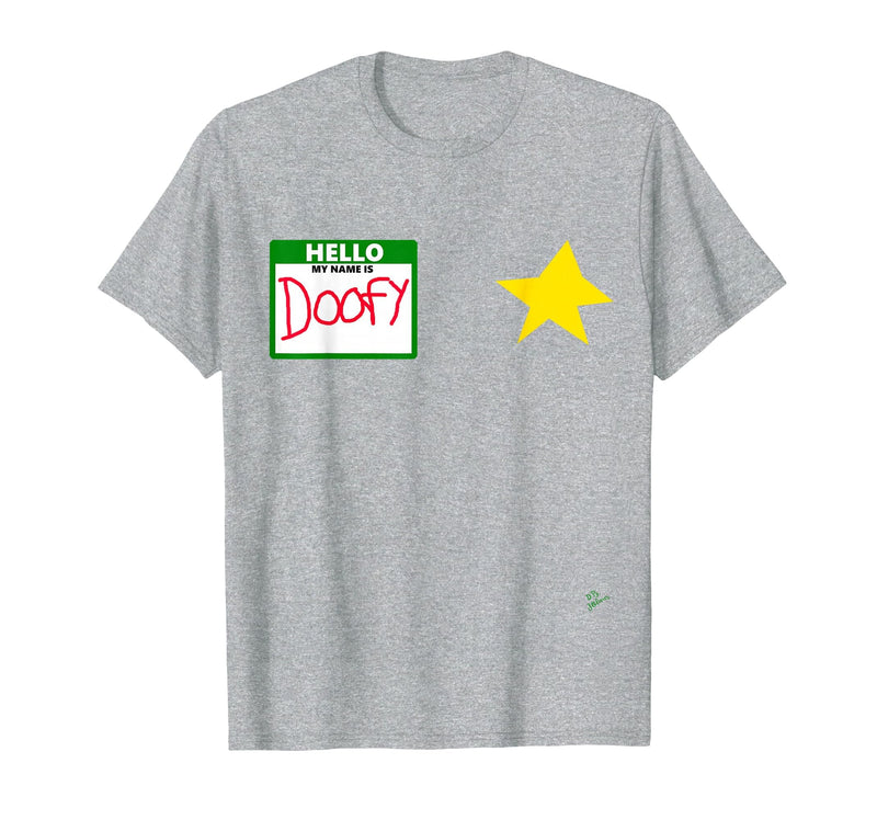 halloween costumes by Jean Olivier Funny Halloween Officer tee - doofy Costume Halloween T-Shirt - Heather Grey