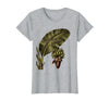 Mademark Just Here for Bananas Funny Monkey Design T-Shirt - Women - Heather Grey