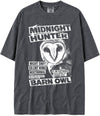 BABATEES U.S.A. MAX-Heavyweight Punk Rock Animals Shaka Wear Oversized 7.5oz Cotton Tshirt - Barn Owl