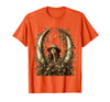 Mademark Safari Explorer Elephant Tusk Skull Framed Art T-Shirt - Men - Orange
