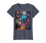 Alice in Wonderland Rabbit House T-Shirt in Heather Blue