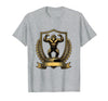 Mademark Monkey Flexing Muscles on Gym Podium T-Shirt - Men - Heather Grey