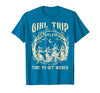 Vitage Girls Trip Salem Halloween Womens Funny Tee Retro Girls Trip Salem 1692 They Missed One Witch Halloween T-Shirt -
