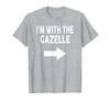 ShirtZilla I'm with The Gazelle Halloween Gazelle T-Shirt - Heather Grey
