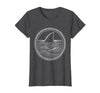 Mademark Shark Tail Diving Into Ocean Depths Graphic T-Shirt - Dark Heather Grey