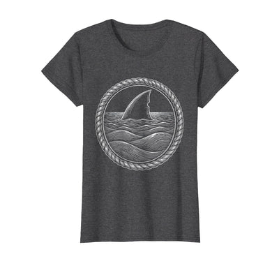 Shark Tail Diving Into Ocean Depths Graphic T-Shirt
