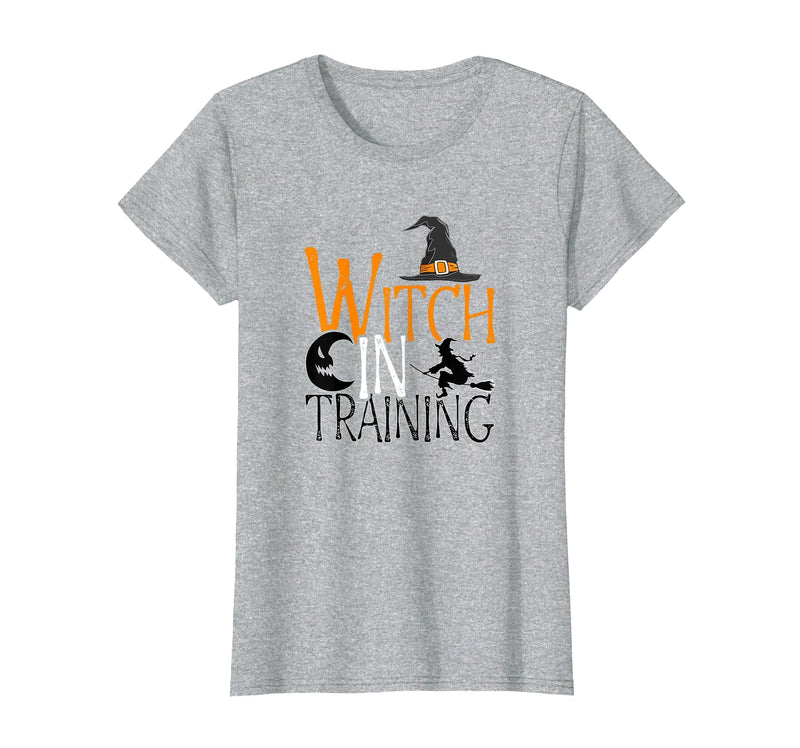 Witch In Training - Halloween Spooky Magic Gift Witch in Training - Magic Lover Halloween Season Witch T-Shirt - Heather Grey