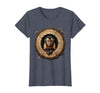 Mademark Capuchin Monkey in Hollow Log Illustration T-Shirt - Women - Heather Blue