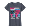 Gender Reveal Family Matching Burnouts or Bows Titi Loves You Gender Reveal Party T-Shirt - Heather Blue