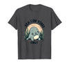 Mademark Sea Cow Vibes Only Manatee Design T-Shirt - Dark Heather Grey
