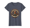 Mademark My Monkeys My Madness My Classroom Circus Design T-Shirt - Women - Heather Blue