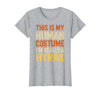 Hyrax Halloween Design This is My Human Costume I'm Really A Hyrax Halloween T-Shirt - Heather Grey