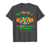 Presto Autism Awareness Halloween October Pumpkin Autism Awareness Halloween Fall October Puzzle Pumpkin T-Shirt - Dark