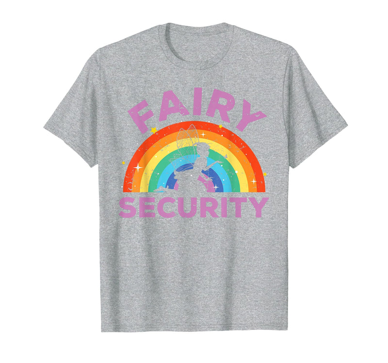 Halloween Fairy Security Father's Day Apparel Men Fairy Security Funny Dad Costume T-Shirt - Heather Grey