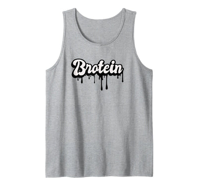 Brotein Graffiti Drip Text Tank Top