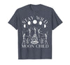 Funny Stay Wild Moon Child Tee Shirt Stay Wild Moon Child Funny Skeleton Dancing Halloween T-Shirt - Heather Blue