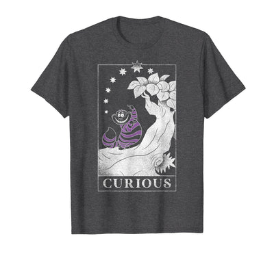 Disney Alice in Wonderland Cheshire Cat Curious Outline T-Shirt