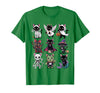 Halloween Cat Apparel Halloween Cat T-Shirt - Spooky Kittens Costume T-Shirt - Kelly Green