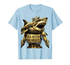 Mademark Sea Queen No Mercy Shark Women Design T-Shirt - Baby Blue