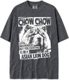 BABATEES U.S.A. MAX-Heavyweight Punk Rock Animals Shaka Wear Oversized 7.5oz Cotton Tshirt - Chow Chow