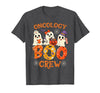 Oncology Boo Crew Funny Ghost Halloween Spooky Costume Nurse T-Shirt - Dark Heather Grey