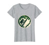 Mademark Monkey Hanging From Jungle Vine Illustration T-Shirt - Women - Heather Grey