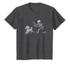 Funny Halloween Dog Lovers Gift Tees Skeleton Dogs Funny Skeleton Chasing Goldendoodle Dog Halloween Dogs Lover T-Shirt -
