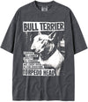 BABATEES U.S.A. MAX-Heavyweight Punk Rock Animals Shaka Wear Oversized 7.5oz Cotton Tshirt - Bull Terrier