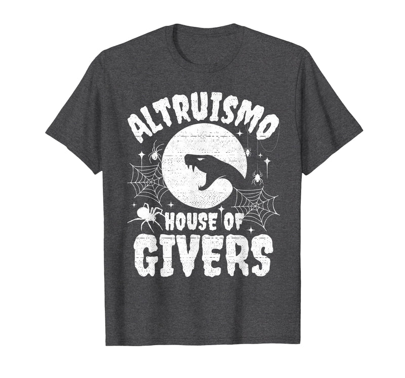 House of Givers Halloween Party Halloween Costume Altruismo House of Givers T-Shirt - Dark Heather Grey