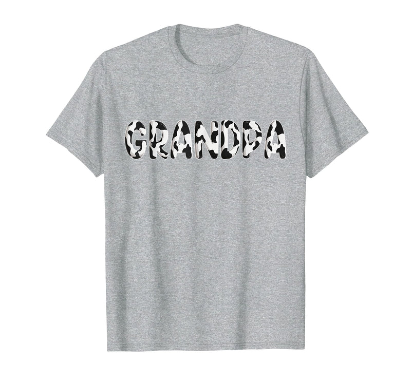 Cow Pattern Print Family Matching Birthday Shirts Cow Grandpa Birthday Family Matching Fathers Day Boy Girl T-Shirt -