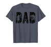 Fishing Gifts for Dad Father's Day Fisherman Fishing Dad Birthday Classic Bold Font Fish Daddy T-Shirt - Heather Blue