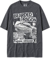 BABATEES U.S.A. MAX-Heavyweight Punk Rock Animals Shaka Wear Oversized 7.5oz Cotton Tshirt - Bearded Dragon