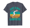 Sea Lamprey Fish Quote Just a boy who Loves Lampreys Quote for a Lamprey Boy T-Shirt - Heather Blue