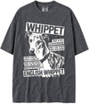 BABATEES U.S.A. MAX-Heavyweight Punk Rock Animals Shaka Wear Oversized 7.5oz Cotton Tshirt - Whippet
