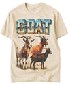 BABATEES Farm Animals Heavy Metal Tshirt for Men, Women & Farmers - 100% Natural Undyed Cotton - Goat