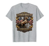 Mademark Horses Over Everything Equestrian Design T-Shirt - Men - Heather Grey