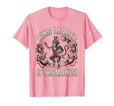 Ring Leader Of This Madness Circus Monkey Design T-Shirt - Men