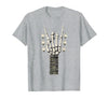 Rock and Wear Gifts Men Women Kids Skeleton Guitar Hand Rock On Guitarist Rock Band Music T-Shirt - Heather Grey