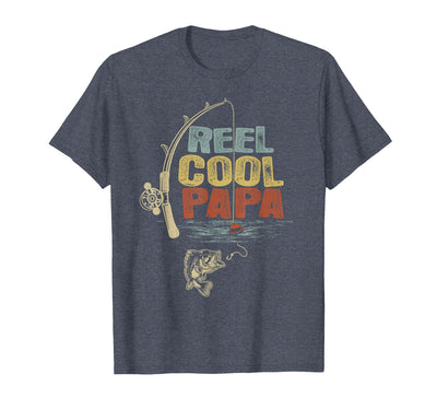 Funny Fisherman Vintage Reel Cool Papa T-Shirt
