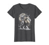 MyAnimal - Your Favourite Animal Wear Lion Majestic and Proud in Artistic Style T-Shirt - Dark Heather Grey