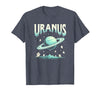Mademark Ghost & Spirits - Ghost (99 Problems All) T-Shirt - Heather Blue-halloween Celestial Cosmic Uranus Unease
