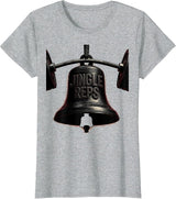Women's Jingle Reps Blackwork Dotwork Christmas Weightlifting Gym T-Shirt - Heather Grey