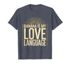 Mademark Banana Is My Love Language Monkey Design T-Shirt - Men - Heather Blue