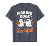 Dog Lover Spooky Grooming Groomer Attire Pet Groomer Funny Halloween Making Dogs Bootiful T-Shirt - Heather Blue