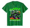 Pumpkin Crusher Kids Tees Pumpkin Crusher Monster Truck Ghosts Halloween for Boys T-Shirt - Kelly Green