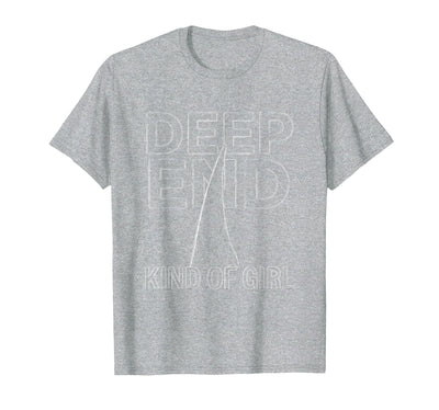 Deep End Kind of Girl Womens Shark Design T-Shirt