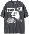 BABATEES U.S.A. MAX-Heavyweight Punk Rock Animals Shaka Wear Oversized 7.5oz Cotton Tshirt - Bald Eagle