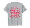 Mademark John Pork's Calling: Here Piggy Piggy Funny Pig Lover Gift T-Shirt - Heather Grey