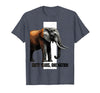 Mademark Sixty Years, One Nation Majestic Elephant Design T-Shirt - Men - Heather Blue